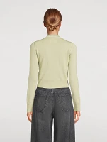 Wool-Blend Slim-Fit Cardigan