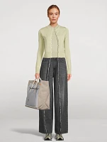 Wool-Blend Slim-Fit Cardigan