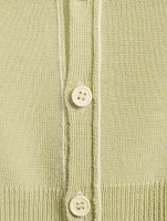 Wool-Blend Slim-Fit Cardigan