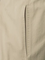 Cotton Gabardine Relaxed Pants