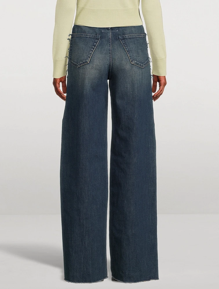 Cotton Wide-Leg Jeans