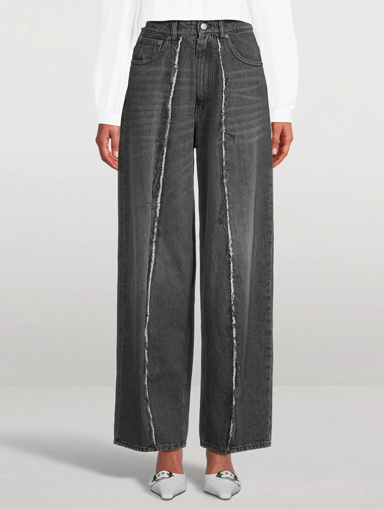 Cotton Straight-Leg Jeans