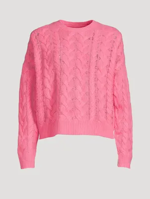 Cashmere Lofty Cable Knit Sweater