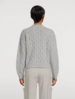 Cashmere Pointelle Knit Sweater