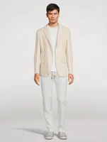 Alpaca And Wool Jacket Striped Print