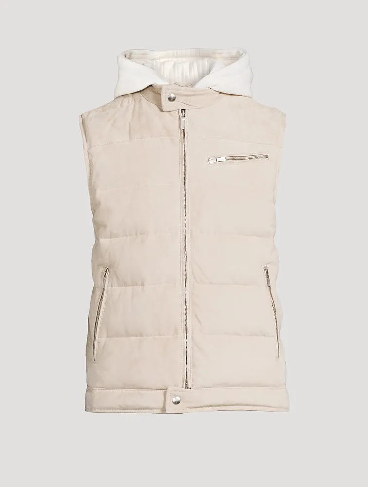 Suede Quilted Vest