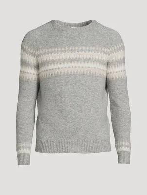Cashmere and Silk Crewneck Sweater