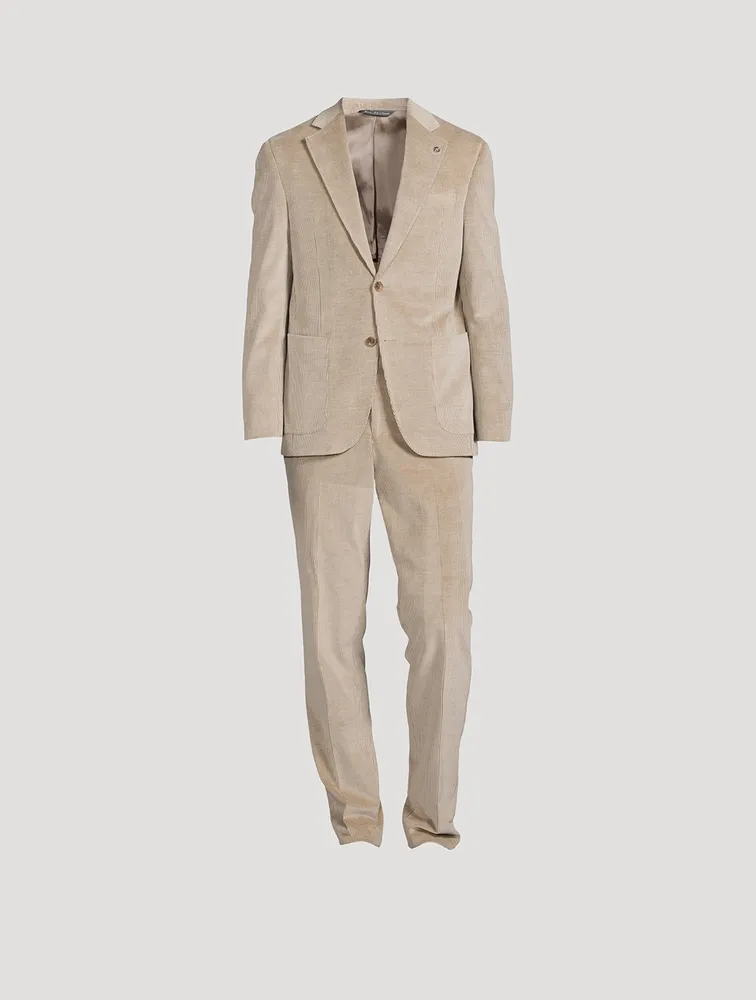 Myles Corduroy And Cashmere Stretch Two-Piece Suit