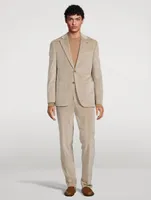 Myles Corduroy And Cashmere Stretch Two-Piece Suit