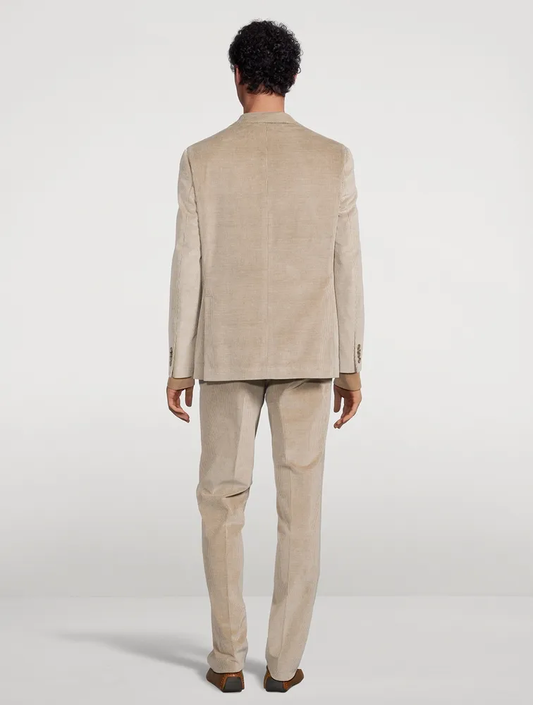 Myles Corduroy And Cashmere Stretch Two-Piece Suit