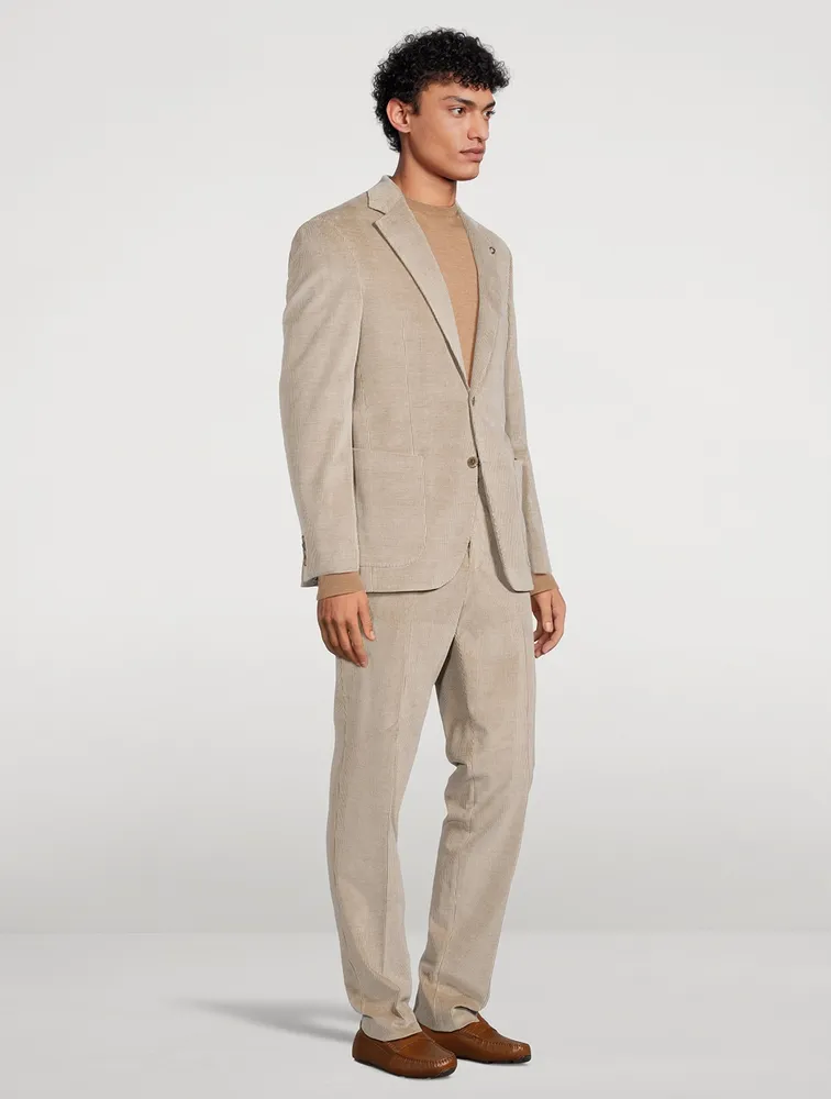 Myles Corduroy And Cashmere Stretch Two-Piece Suit