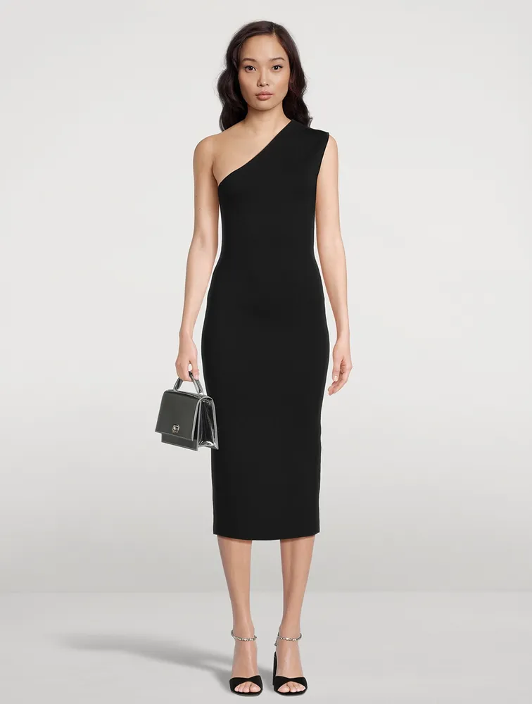 Arriba One-Shoulder Midi Dress