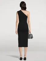 Arriba One-Shoulder Midi Dress