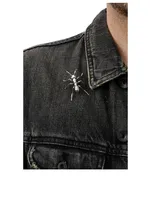 Silver Ant Lapel Pin