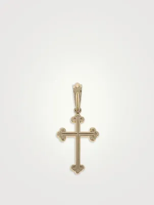 10K Gold Traditional Cross Pendant