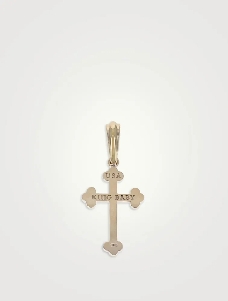 10K Gold Traditional Cross Pendant