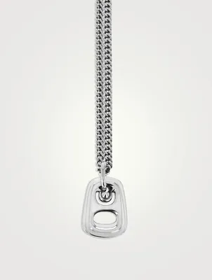 Silver Pop Top Pendant Necklace