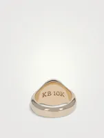 10K Gold Traditional Cross Motif Ring