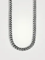 Large Sterling Silver Curb Link Necklace