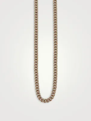10K Gold Fine Curb Link Necklace