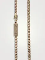 10K Gold Fine Curb Link Necklace