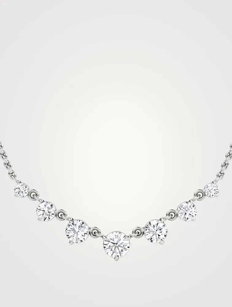 14K Gold Linked Tennis Necklace With Lab Grown Diamonds