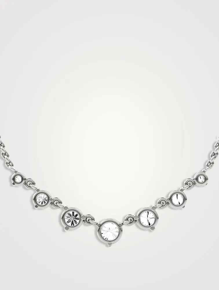14K Gold Linked Tennis Necklace With Lab Grown Diamonds