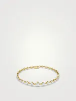 14K Gold Infinity Linked Tennis Bracelet With Lab Grown Diamonds