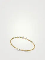 14K Gold Infinity Linked Tennis Bracelet With Lab Grown Diamonds