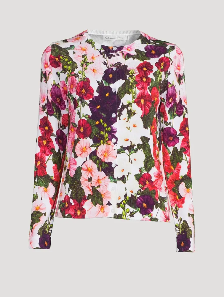 Cardigan Hollyhocks Print