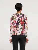 Cardigan Hollyhocks Print