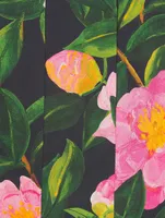 Panelled Midi Dress Camellia Print