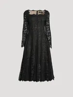 Gardenia Guipure Lace Midi Dress