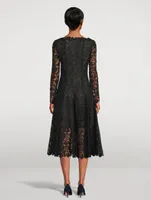 Gardenia Guipure Lace Midi Dress