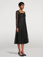 Gardenia Guipure Lace Midi Dress