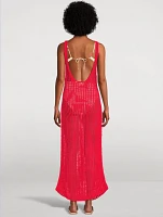 Crochet Backless Dress