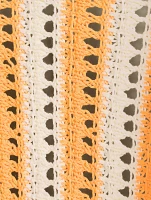 Knit Tie-Front Top Golden Stripe