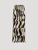 Lenzing Tencel Lounge Pants Splice Print