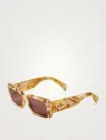 Rectangular Marble Sunglasses