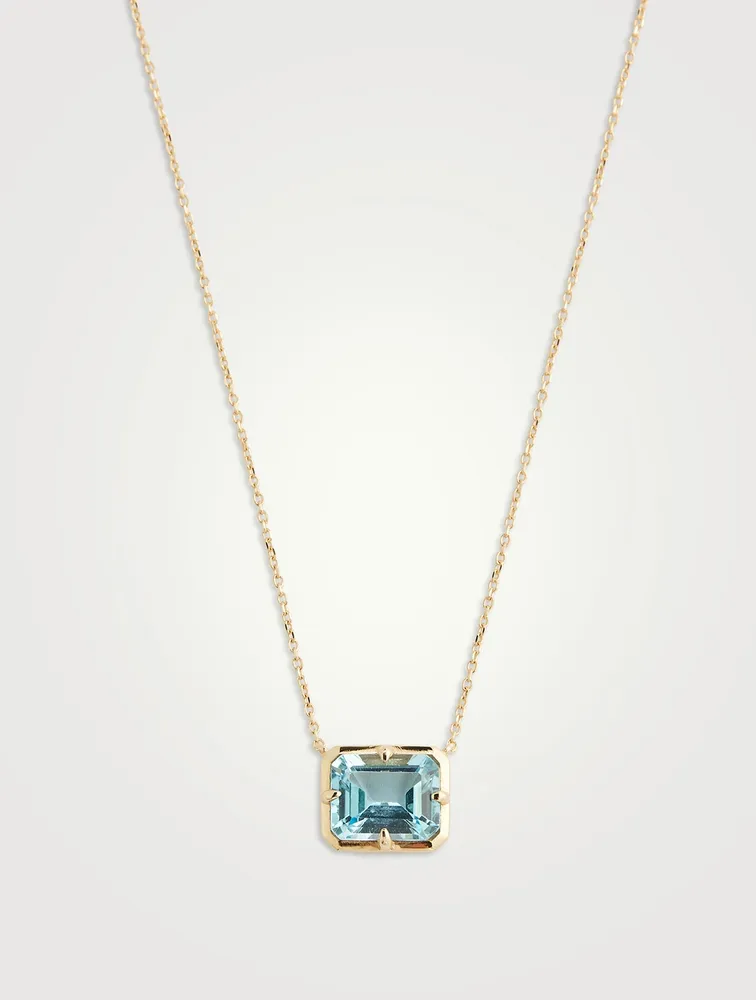 Cléo Daniela 14K Gold Emerald Cut Necklace