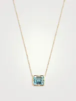 Cléo Daniela 14K Gold Emerald Cut Necklace