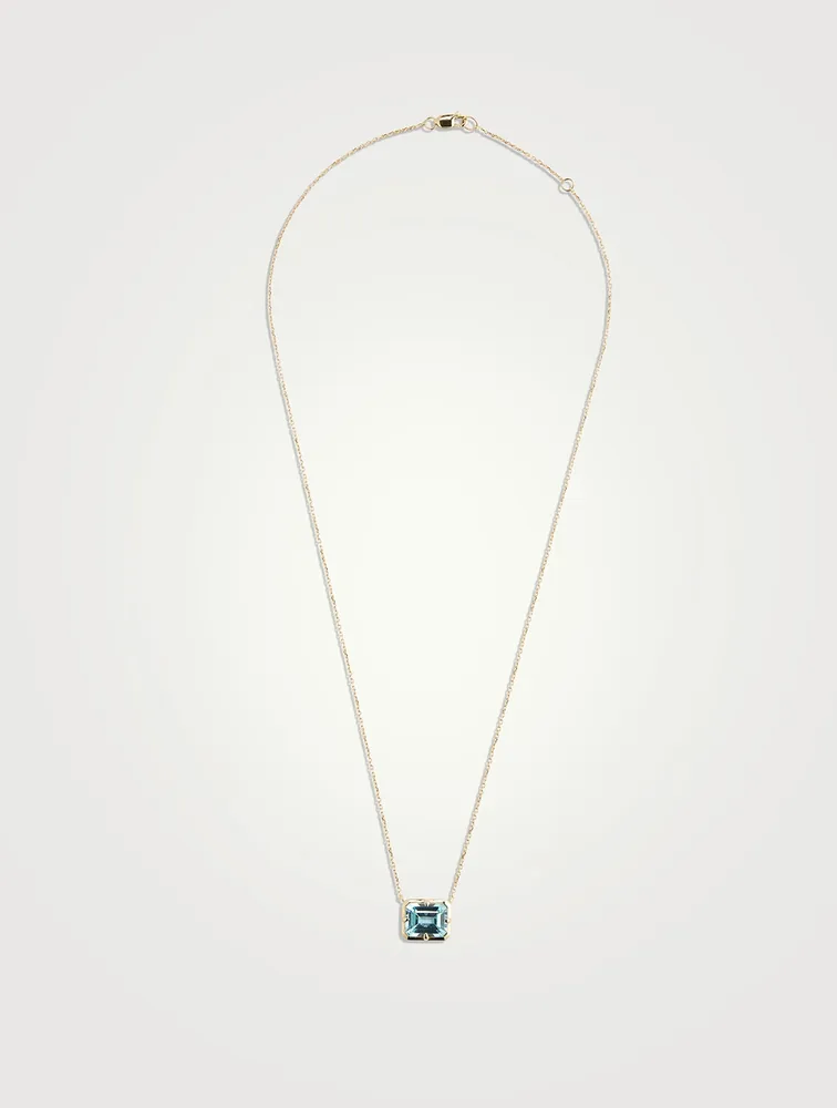 Cléo Daniela 14K Gold Emerald Cut Necklace