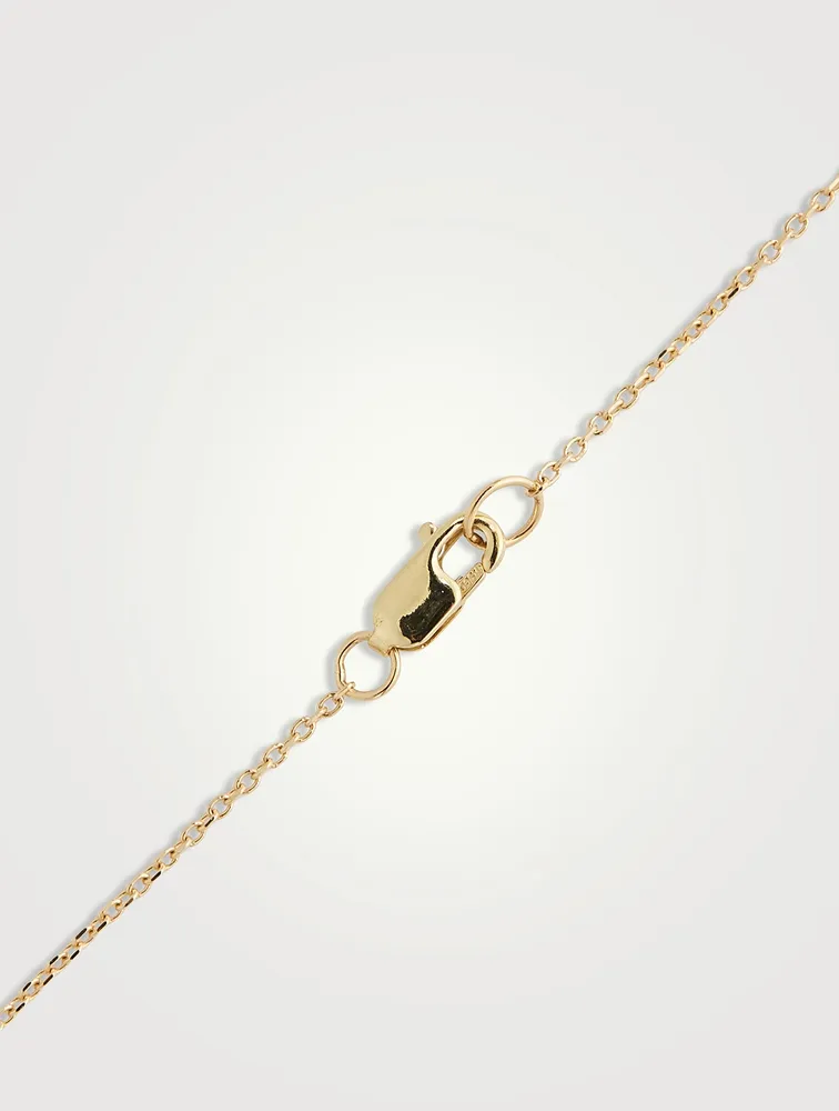 Cléo Daniela 14K Gold Emerald Cut Necklace