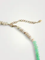 Bohème 14K Gold Rainbow Heishi Necklace