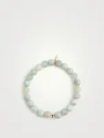 Bohème 14K Gold Faceted Aquamarine Beaded Bracelet