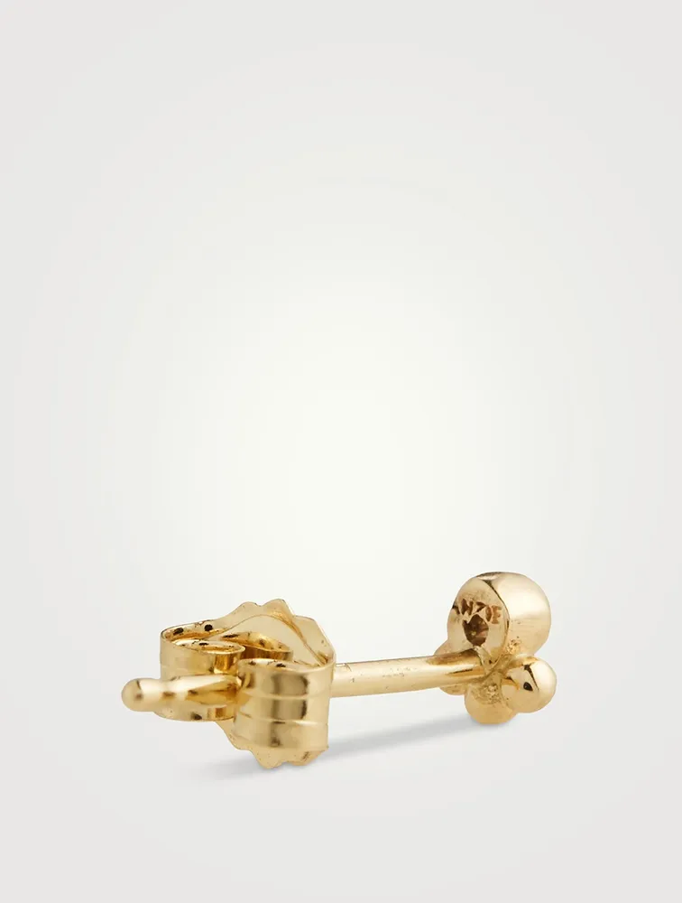 Anzie x Mel Soldera Phanie 14K Gold Diamond Stud Earring