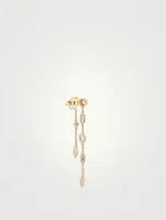 Cléo Eliana 14K Gold Double Chain Chandelier Earrings With Diamonds