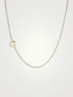 Love Letter 14K Gold Initial G Single Diamond Necklace