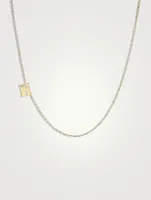 Love Letter 14K Gold Initial H Single Diamond Necklace
