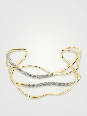 Solanales Crystal Cuff Bracelet